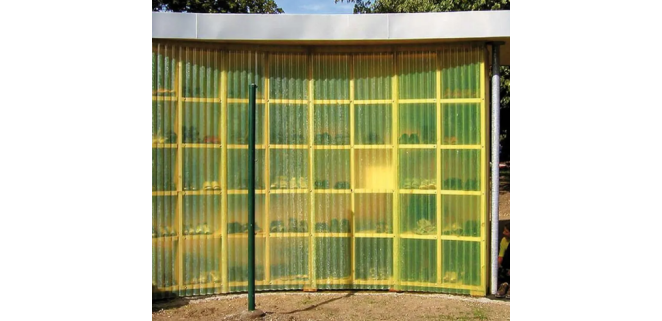 Шифер прозорий  Жовтий гофрований Волнопласт 1.42 г/куб.см, (рулон 1,5 * 5 м)