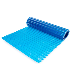 Шифер прозорий Синій гофрований Волнопласт 1.42 г/куб.см, рулон 1,5 * 5 м