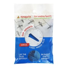 Клини для системи вирівнювання плитки  ADVANTA, 100 штук