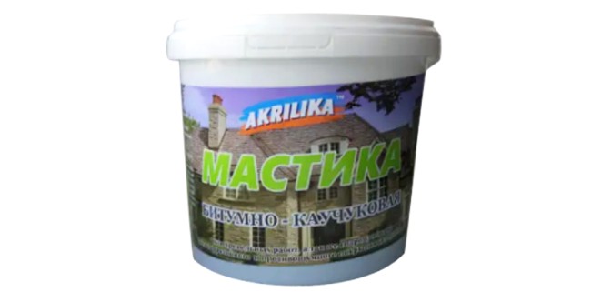 Мастика битумно-каучуковая Akrilika 10 кг