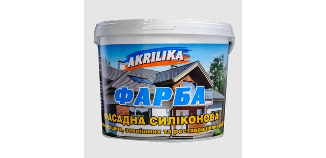 Краска фасадная силиконовая Akrilika 7 кг