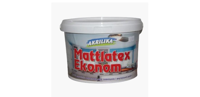 Фарба Mattlatex Ekonom Akrilika 7 кг