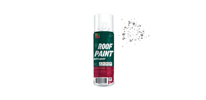 Bilife ROOF PAINT фарба акрилова для даху та профнастилу аерозольна Сірий (RAL7004 )  400мл