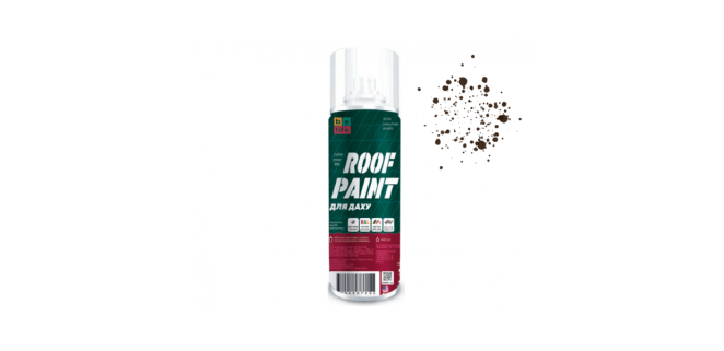 Bilife ROOF PAINT фарба акрилова для даху та профнастилу аерозольна Шоколад (RAL8017) 400мл