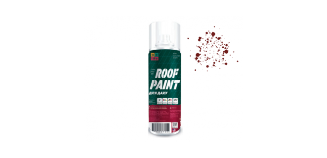 Bilife ROOF PAINT фарба акрилова для даху та профнастилу аерозольна Темна вишня (RAL3005)  400мл