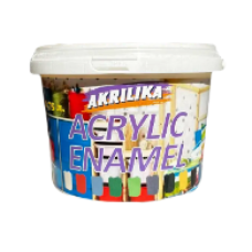 Acrylic Enamel  Емаль акрилова антикорозійна 5 в 1 Akrilika  0,75 л жовтий