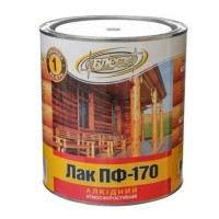 Лак алкідний атмосферостійкий глянсовий ПФ-170 0,7 кг (ж/б 1 л) ТМ Блеск Лак алкідний атмосферостійкий глянсовий ПФ-170 0,7 кг (ж/б 1 л) ТМ Блеск