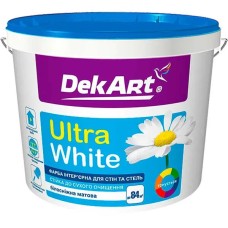 Фарба інтер’єрна для стін та стель білосніжна DekART Ultra White 1,2 кг Фарба інтер’єрна для стін та стель білосніжна DekART Ultra White 1,2 кг