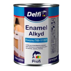 Емаль алкідна ПФ-115 П Delfi (білий глянцевий) 0,9 кг Емаль алкідна ПФ-115 П Delfi (білий глянцевий) 0,9 кг