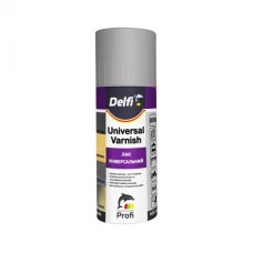 Аерозольний глянсовий лак універсальний безбарвний  Delfi, 400 мл
