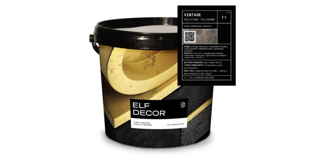 Фінішне покриття Elf Decor Velatura Vintage 1 л, 8-12 м2/л