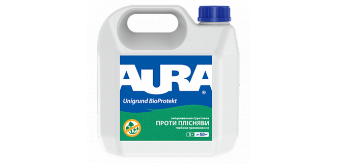 Aura Unigrund Bioprotekt Укрепляющий антиплесневый грунт 10 л