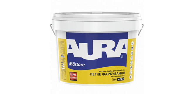Aura Mastare глибокоматова фарба для стель та стін біла 2,5 л