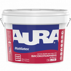 Aura Mattlatex матовая моющаяся краска для потолков и стен белая 10 л