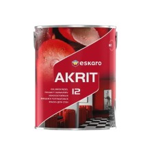 Eskaro Akrit 12 миюча зносостійка напівматова фарба для стін 0,95 л Eskaro Akrit 12 миюча зносостійка напівматова фарба для стін 0,95 л