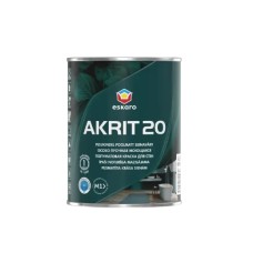 Eskaro Akrit 20 особливо міцна миюча напівматова фарба для стін 0,95 л Eskaro Akrit 20 особливо міцна миюча напівматова фарба для стін 0,95 л