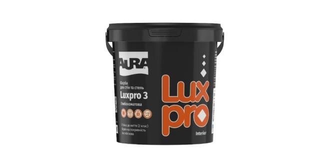 Фарба акрилатна Aura Luxpro 3 біла матова, 1 л