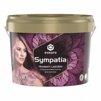 Фарба для стель Eskaro Sympatia глибокоматова біла 2,85 л Фарба для стель Eskaro Sympatia глибокоматова біла 2,85 л