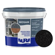 Декоративна силіконова штукатурка мозаїка (байрамікс) Aura Luxpro Mosaik М15, колір B201, 1,5 мм, 15 кг