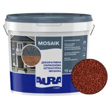 Декоративна силіконова штукатурка мозаїка (байрамікс) Aura Luxpro Mosaik М15, колір B204, 1,5 мм, 15 кг