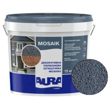 Декоративна силіконова штукатурка мозаїка (байрамікс) Aura Luxpro Mosaik М15, колір B205, 1,5 мм, 15 кг