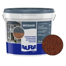 Декоративна силіконова штукатурка мозаїка (байрамікс) Aura Luxpro Mosaik М15, колір B209, 1,5 мм, 15 кг