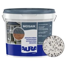 Декоративна силіконова штукатурка мозаїка (байрамікс) Aura Luxpro Mosaik М15, колір B220, 1,5 мм, 15 кг