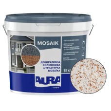Декоративна силіконова штукатурка мозаїка (байрамікс) Aura Luxpro Mosaik М15, колір B221, 1,5 мм, 15 кг