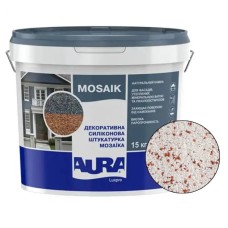Декоративна силіконова штукатурка мозаїка (байрамікс) Aura Luxpro Mosaik М15, колір B223, 1,5 мм, 15 кг