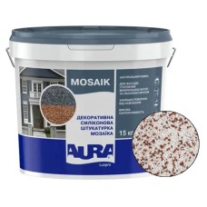 Декоративна силіконова штукатурка мозаїка (байрамікс) Aura Luxpro Mosaik М15, колір B224, 1,5 мм, 15 кг