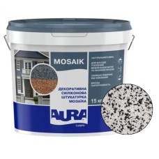 Декоративна силіконова штукатурка мозаїка (байрамікс) Aura Luxpro Mosaik М15, колір B225, 1,5 мм, 15 кг