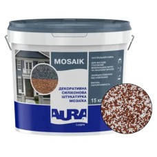 Декоративна силіконова штукатурка мозаїка (байрамікс) Aura Luxpro Mosaik М15, колір B228, 1,5 мм, 15 кг