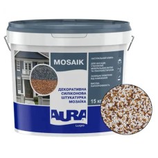 Декоративна силіконова штукатурка мозаїка (байрамікс) Aura Luxpro Mosaik М15, колір B231, 1,5 мм, 15 кг