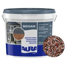 Декоративна силіконова штукатурка мозаїка (байрамікс) Aura Luxpro Mosaik М15, колір B233, 1,5 мм, 15 кг