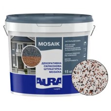 Декоративна силіконова штукатурка мозаїка (байрамікс) Aura Luxpro Mosaik М15, колір B235, 1,5 мм, 15 кг