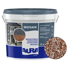 Декоративна силіконова штукатурка мозаїка (байрамікс) Aura Luxpro Mosaik М15, колір B236, 1,5 мм, 15 кг