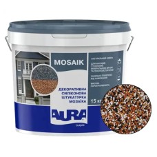 Декоративна силіконова штукатурка мозаїка (байрамікс) Aura Luxpro Mosaik М15, колір B239, 1,5 мм, 15 кг