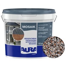 Декоративна силіконова штукатурка мозаїка (байрамікс) Aura Luxpro Mosaik М15, колір B241, 1,5 мм, 15 кг