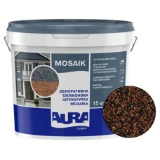 Декоративна силіконова штукатурка мозаїка (байрамікс) Aura Luxpro Mosaik М15, колір B245, 1,5 мм, 15 кг