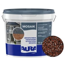 Декоративна силіконова штукатурка мозаїка (байрамікс) Aura Luxpro Mosaik М15, колір B246, 1,5 мм, 15 кг