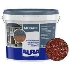 Декоративна силіконова штукатурка мозаїка (байрамікс) Aura Luxpro Mosaik М15, колір B247, 1,5 мм, 15 кг