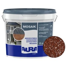 Декоративна силіконова штукатурка мозаїка (байрамікс) Aura Luxpro Mosaik М15, колір B248, 1,5 мм, 15 кг