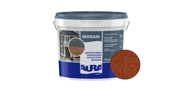 Декоративна силіконова штукатурка мозаїка (байрамікс) Aura Luxpro Mosaik М10, колір S103, 1,0 мм, 15 кг Декоративна силіконова штукатурка мозаїка (байрамікс) Aura Luxpro Mosaik М10, колір S103, 1,0 мм, 15 кг