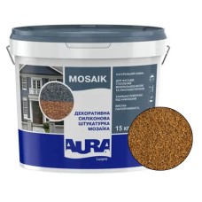Декоративна силіконова штукатурка мозаїка (байрамікс) Aura Luxpro Mosaik М10, колір S107, 1,0 мм, 15 кг