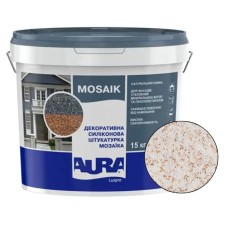 Декоративна силіконова штукатурка мозаїка (байрамікс) Aura Luxpro Mosaik М10, колір S121, 1,0 мм, 15 кг