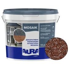 Декоративна силіконова штукатурка мозаїка (байрамікс) Aura Luxpro Mosaik М10, колір S141, 1,0 мм, 15 кг