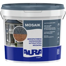 Декоративна силіконова штукатурка мозаїка (байрамікс) Aura Luxpro Mosaik М10, колір S158, 1,0 мм, 15 кг