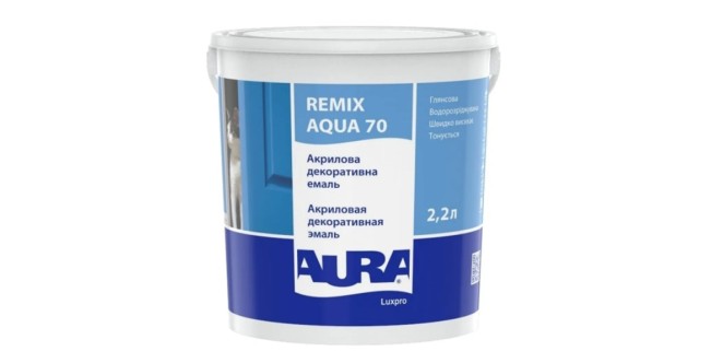 Акрилова емаль Aura Luxpro Remix Aqua глянсова 2.2 л