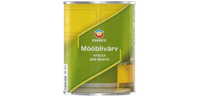 Фарба для меблів Eskaro Mööblivärv, 0,9 л, колорування, A