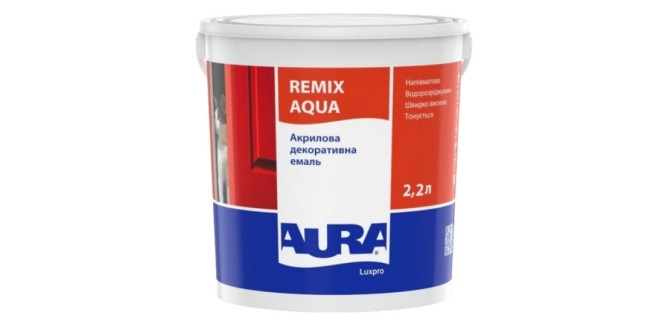 Емаль акрилова Aura LuxPro Remix Aqua TR 2.2 л